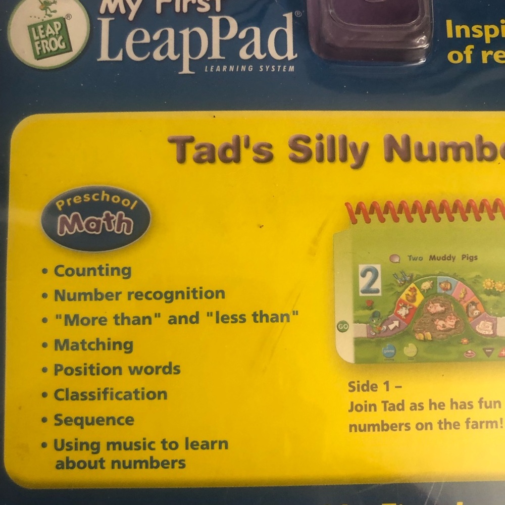 Leap frog leap pad child’s math activity. New and sealed - Picture 7 of 11